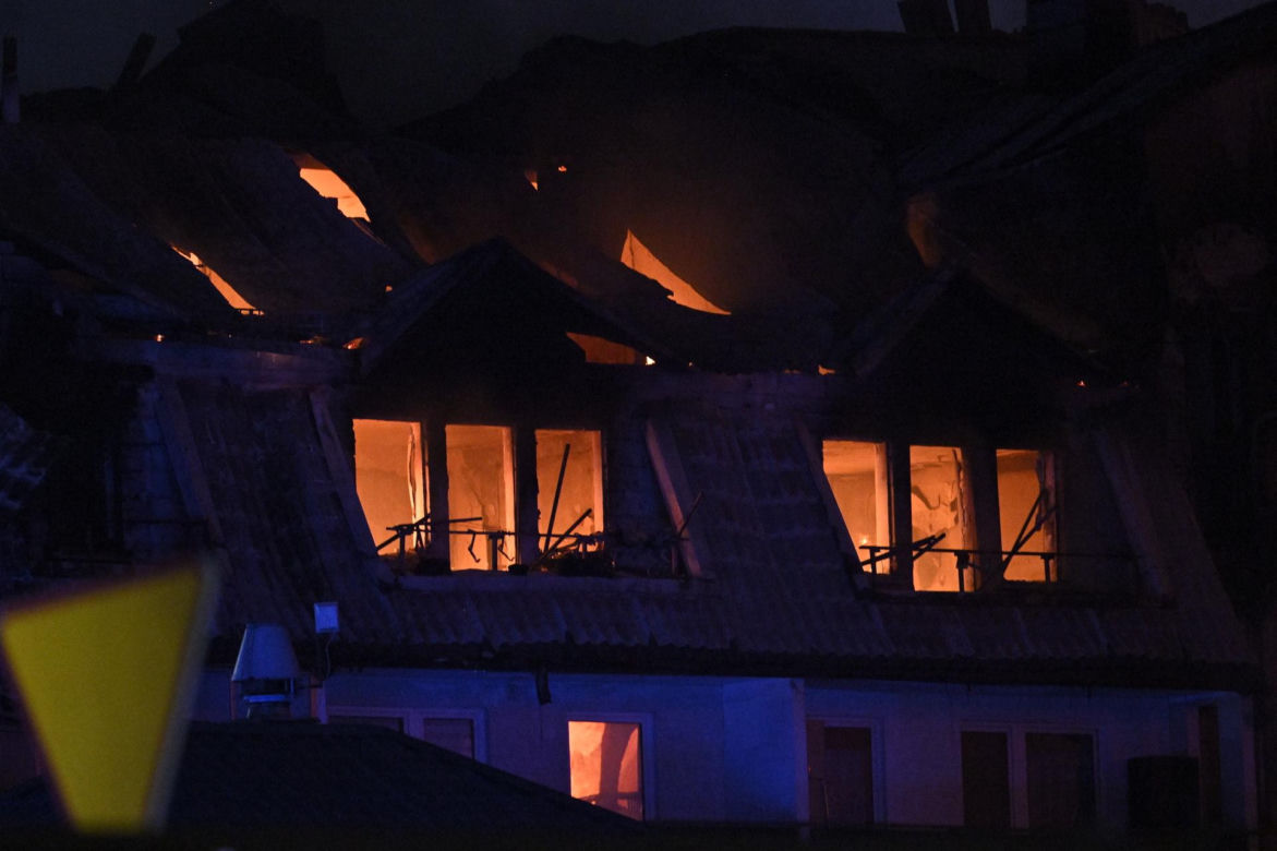 Pożar bloku w Ząbkach. Przerażające zdjęcia z miejsca tragedii