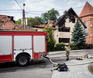 Tragedia w Nowym Stawie! W pożarze plebanii zginął ksiądz