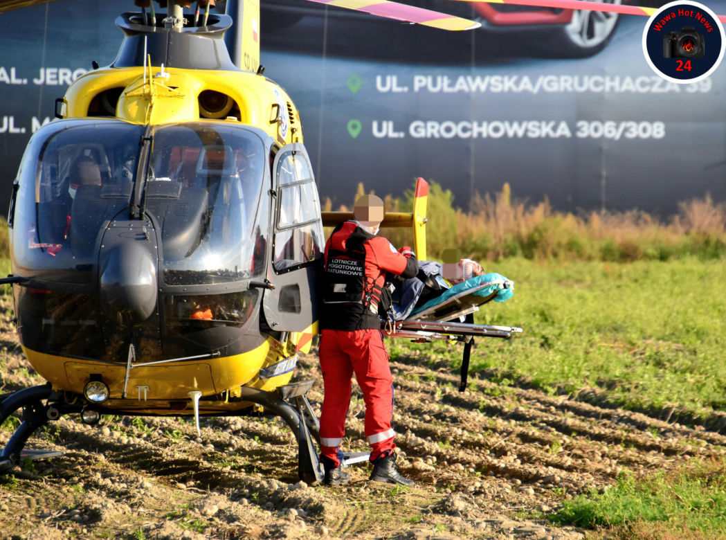 Dwa śmigłowce lądowały na Bemowie. W Warszawie brakuje karetek