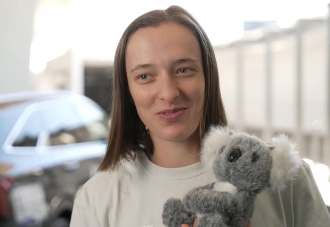 Iga Świątek na lotnisku w Sydney