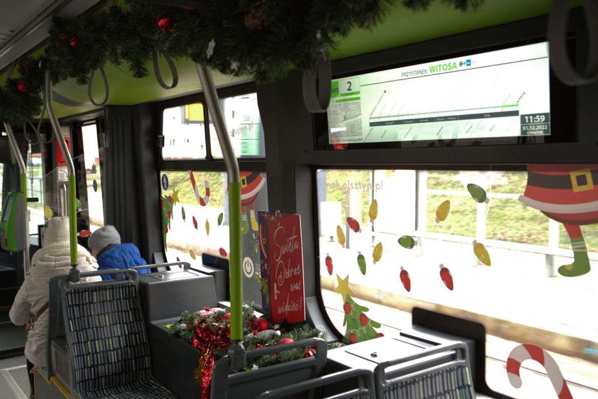 Świąteczny tramwaj jeździ po Olsztynie [ZDJĘCIA]