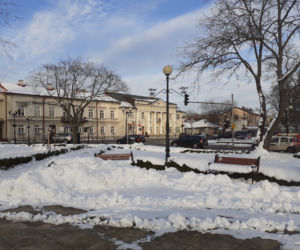 Jak wyglądała ulica Piłsudskiego w Siedlcach i okolica dawnej bramy-dzwonnicy pod koniec stycznia 2021?