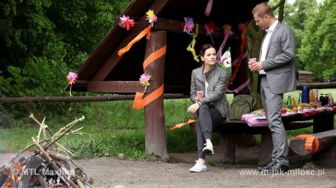 M jak miłość odc. 1075. Sonia (Marta Król), Andrzej (Krystian Wieczorek)