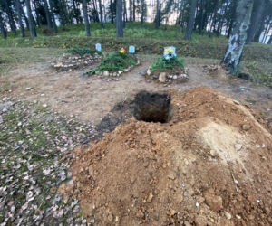  Cmentarz muzułmański w Bohonikach. Tutaj są chowani migranci