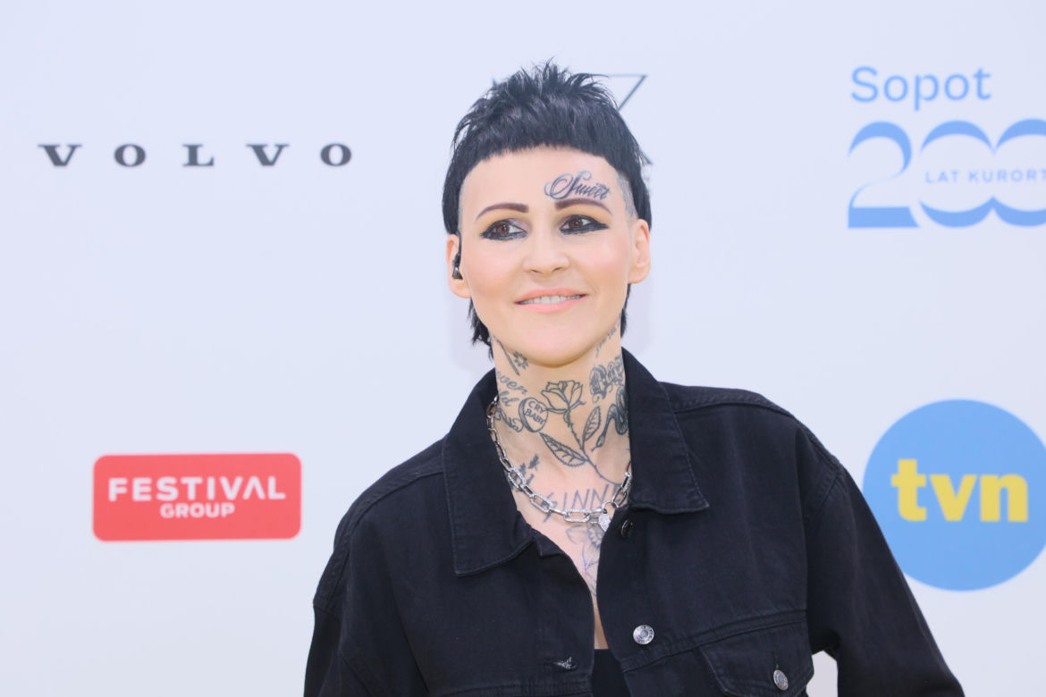 Nowy tatuaż na twarzy Agnieszki Chylińskiej podczas Top Of The Top Sopot Festival 