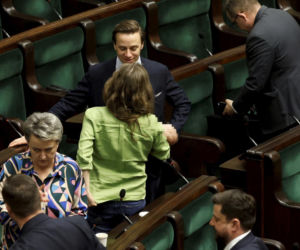 Bosakowie przyszli do Sejmu ze Stefankiem