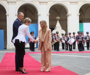 Marta Nawrocka we Włoszech