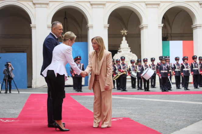 Marta Nawrocka we Włoszech