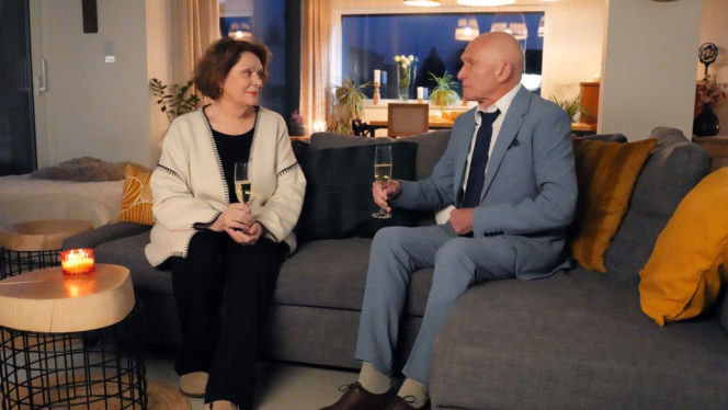 Barwy szczęścia odc. 3360. Józefina Rawiczowa (Elżbieta Jarosik), Tolek Koszyk (Marek Siudym)