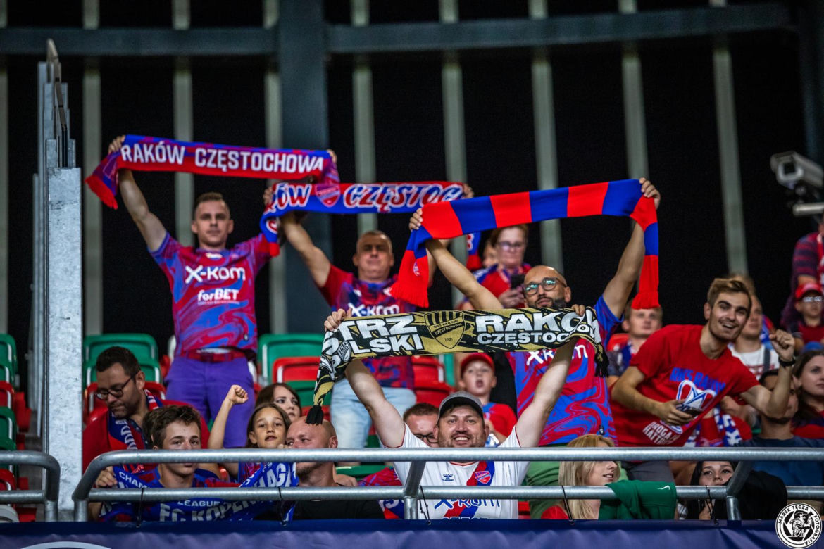 Raków Częstochowa - FC Kopenhaga Zdjęcia kibiców