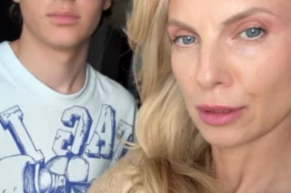 Na Wspólnej na planie. Kajtek (Mikołaj Szostek), Monika (Sylwia Gliwa)