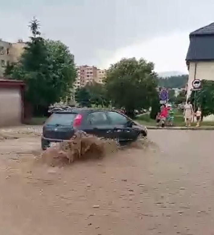 Gwałtowna burza w Żywcu