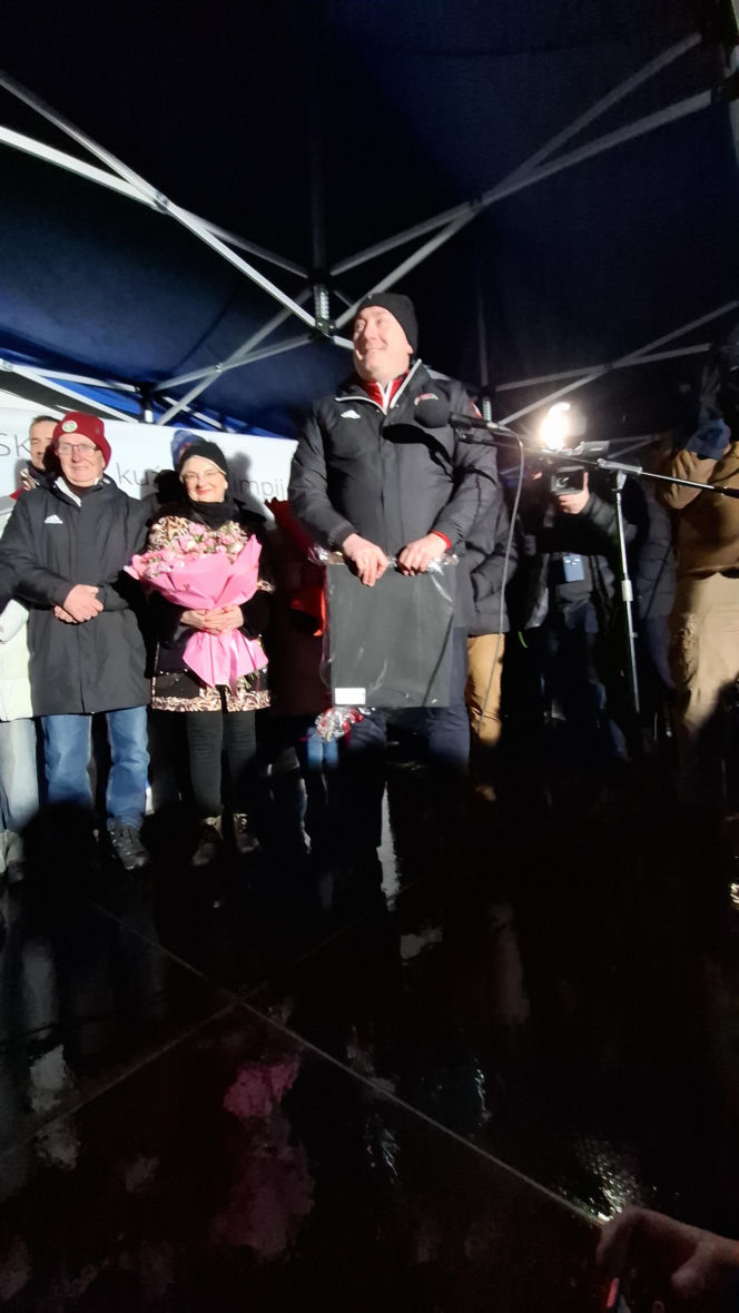 Powitanie Kacpra Tomasiaka w Bystrej 18.02.2026