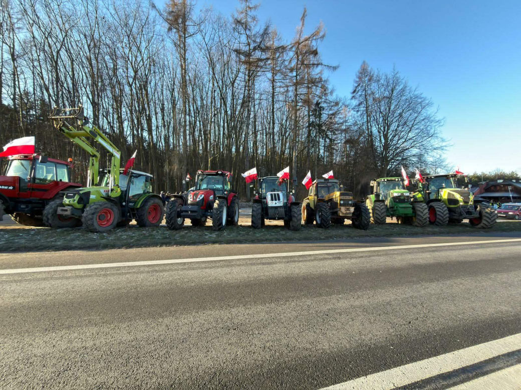 Protest rolników w Waleńczowie przeciwko umowie Mercosur