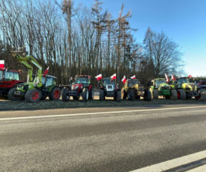 Protest rolników w Waleńczowie przeciwko umowie Mercosur