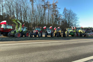Protest rolników w Waleńczowie przeciwko umowie Mercosur