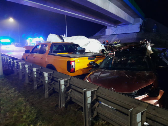 Potężny karambol na S19 w Lubelskiem