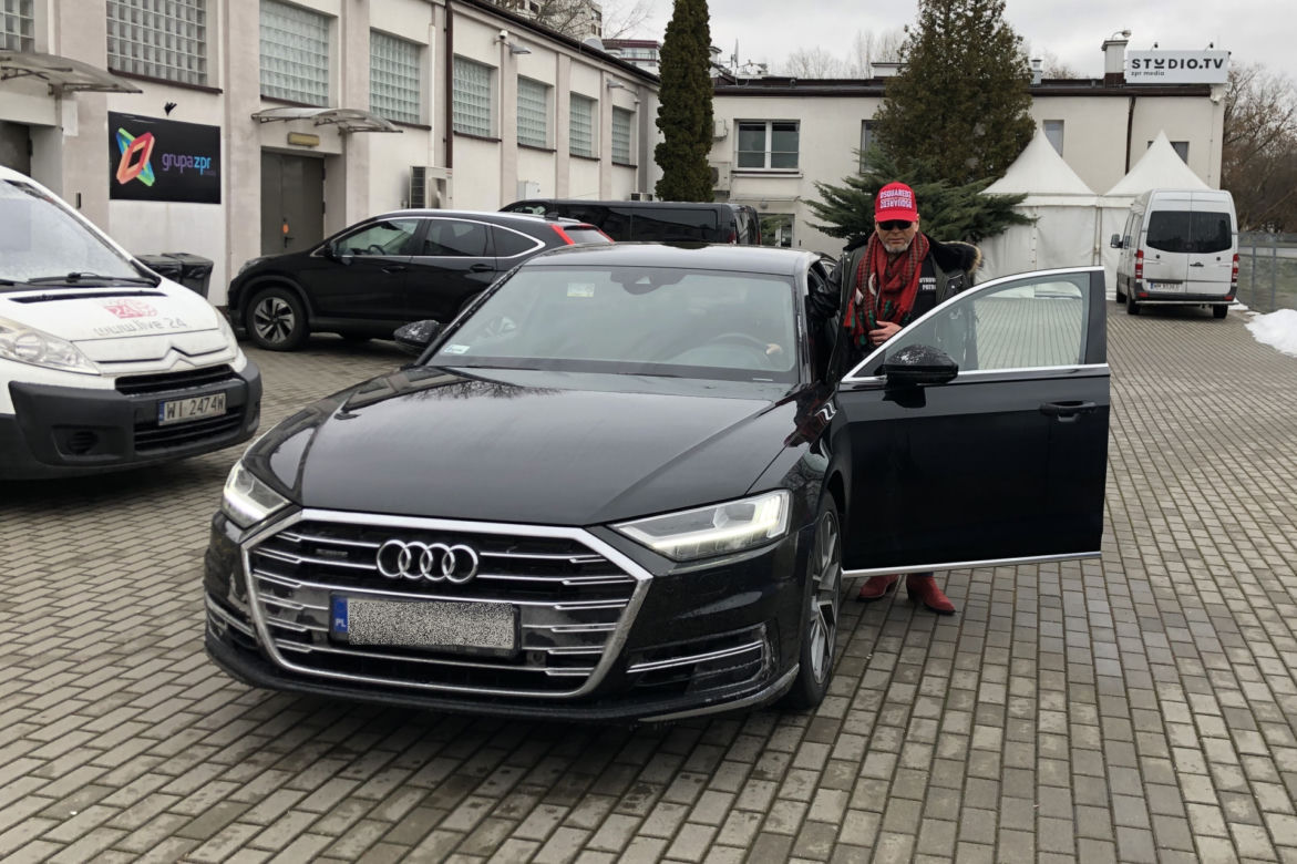 Krzysztof Rutkowski jeździ limuzyną Audi A8