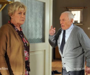 M jak miłość. Barbara (Teresa Lipowska) , Lucjan (Witold Pyrkosz) Mostowiakowie 