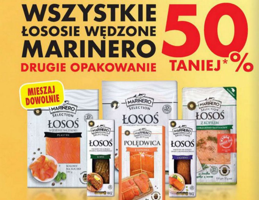  łosoś wędzony 50 proc. taniej