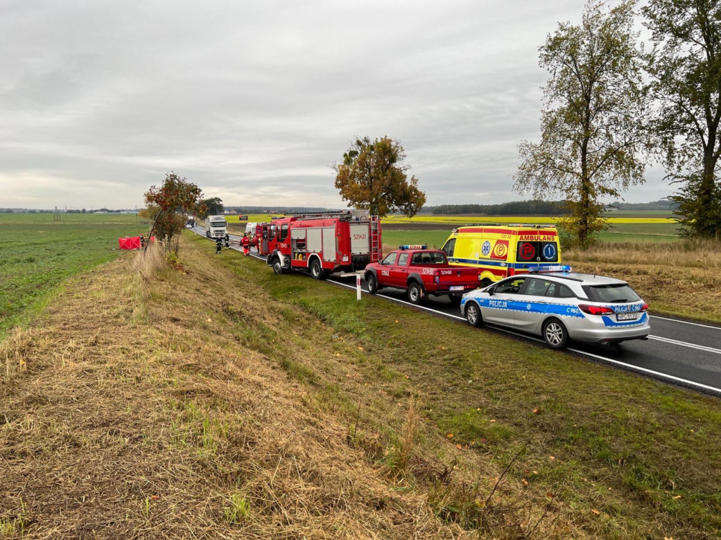 Wypadek na DK 25! Nie żyje jedna osoba [GALERIA]