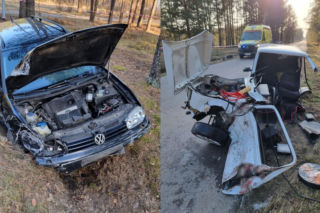Wypadek w pow. biłgorajskim