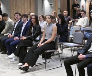 Iga Świątek i Daria Abramowicz na konferencji