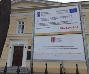 Siedleckie szkoły przy ul. Konarskiego i Prusa i ich okolica w lutym 2021 roku