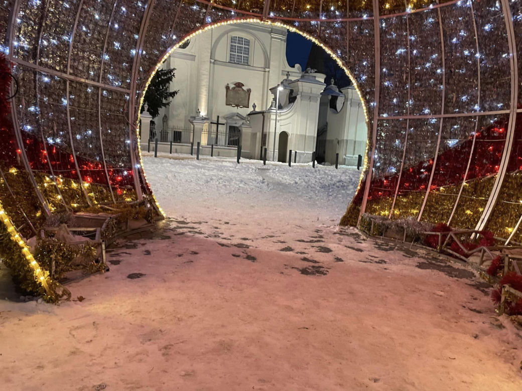 Świąteczne iluminacje w Węgrowie