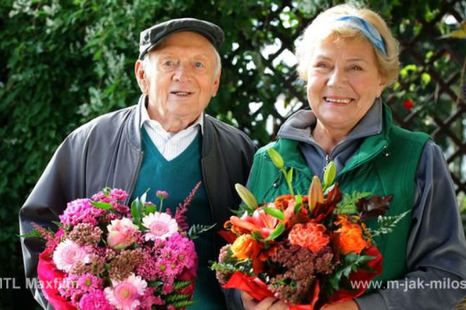 M jak miłość. Barbara (Teresa Lipowska), Lucjan (Witold Pyrkosz)