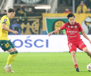 GKS Katowice - Widzew Łódź, zdjęcia kibiców z meczu 20. kolejki PKO BP Ekstraklasy