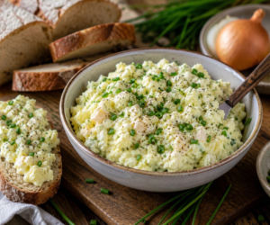 Trochę sałatka,  trochę pasta - to austriackie smarowidło do pieczywa zaskakuje smakiem i składnikami