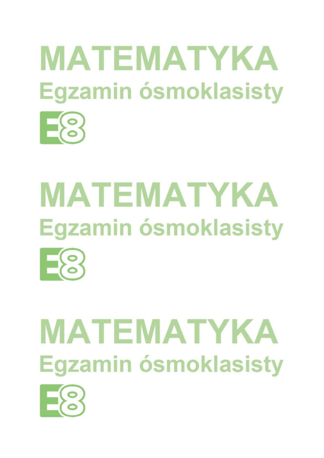 Egzamin ósmoklasisty z matematyki 2026 - Arkusze CKE
