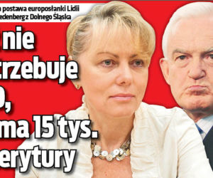 Już nie potrzebuje SLD, bo ma 15 tys. emerytury