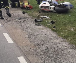 Powroźnik. Śmierć motocyklisty po zderzeniu z samochodem osobowym. Zginął na miejscu
