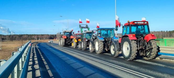 Rolnicy protestują w całej Polsce. Duże utrudnienia także w Łódzkiem