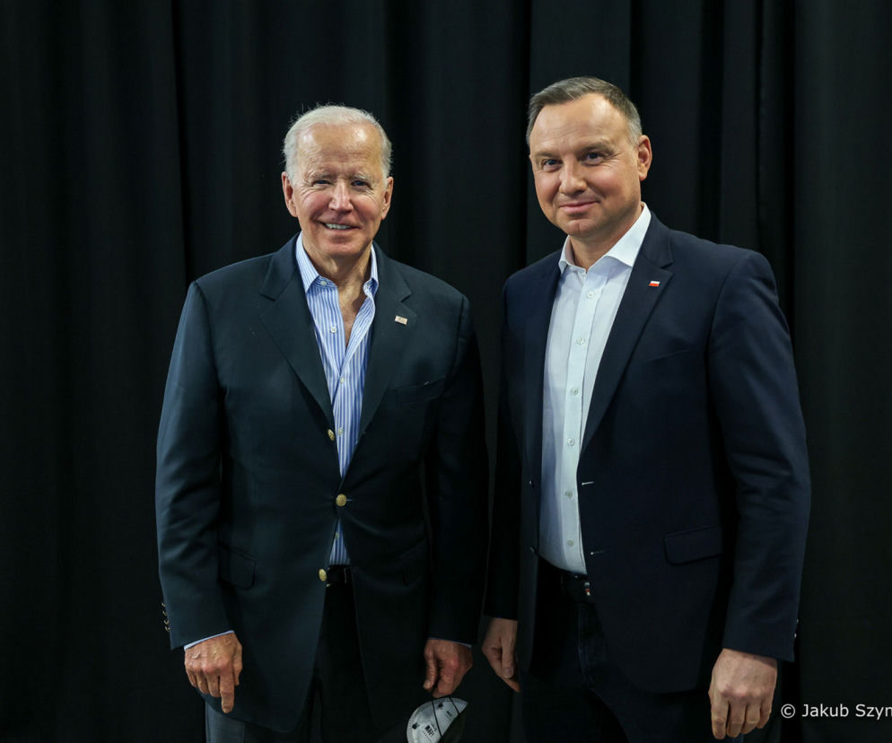 Joe Biden i Andrzej Duda