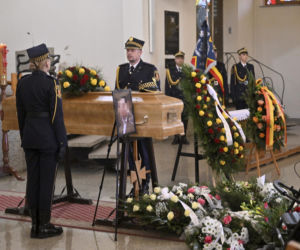 Pogrzeb strażnika miejskiego z Warszawy. Krzysztof zmarł na służbie