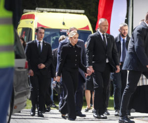 Politycy na pogrzebie Łukasza Litewki