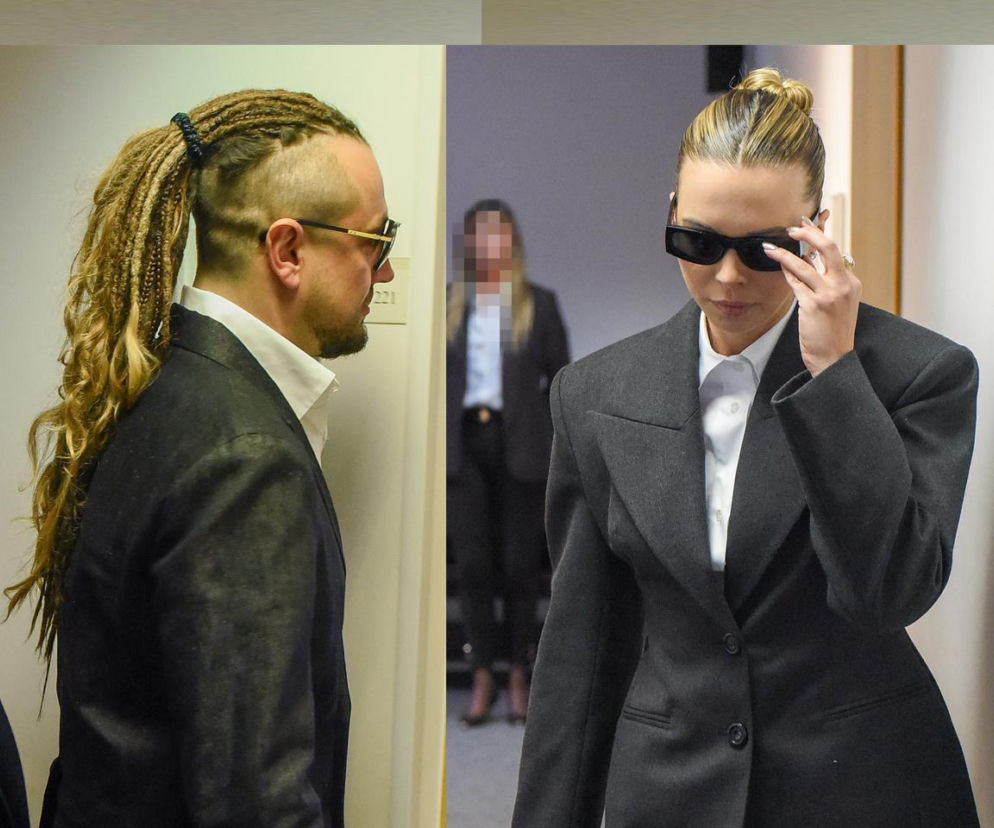 Sandra Kubicka i Aleksander Baron na drugiej rozprawie rozwodowej