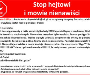 Burmistrz Lędzin dostaje pogróżki na maila. Spierd***j z ratusza!