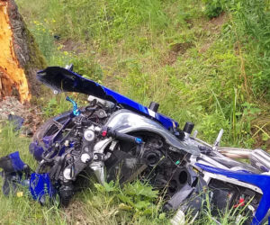 Śmiertelny wypadek motocyklisty. Najpierw uderzył w sarnę, a następnie w przydrożne drzewo