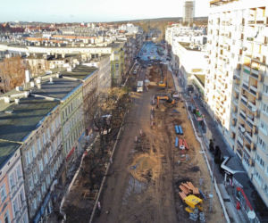 Przebudowa alei Wojska Polskiego - grudzień 2021