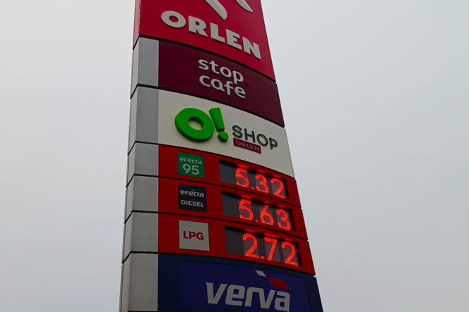 Ceny paliwa w Lubieszynie