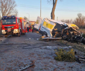 Miłosław. Złodziej samochodu firmy kurierskiej zginął w wypadku. Ruszyła zbiórka na kuriera [ZDJĘCIA]