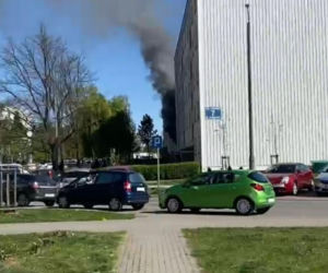 Pożar w bloku