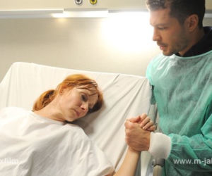 M jak miłość odc. 1202. Agnieszka (Magdalena Walach), Tomek (Andrzej Młynarczyk)