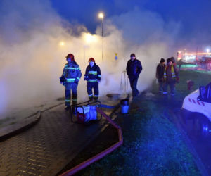 Awaria sieci ciepłowniczej na Gumieńcach