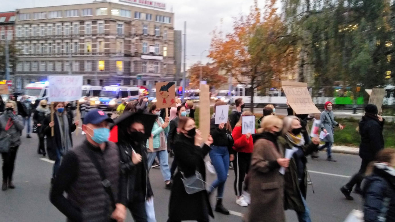 Protest kobiet w Szczecinie 27.10.2020