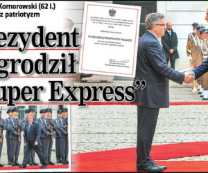Prezydent nagrodził Super Express: Bronisław Komorowski docenił nasz patriotyzm